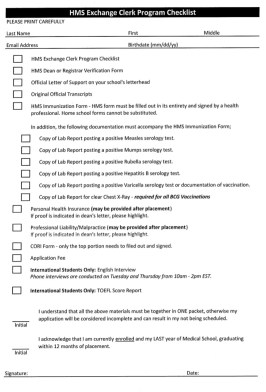 US Application Paperwork