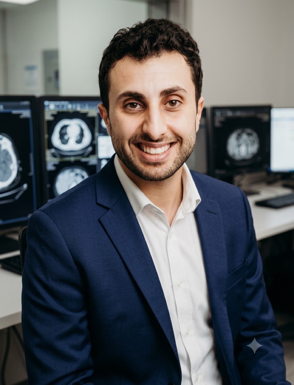 Mark Bekhit in the radiology reading room