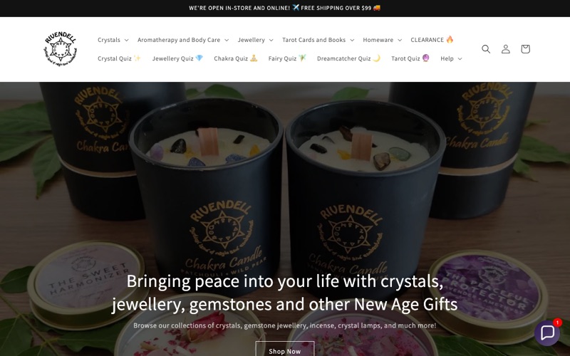 Screenshot of Rivendell Shop