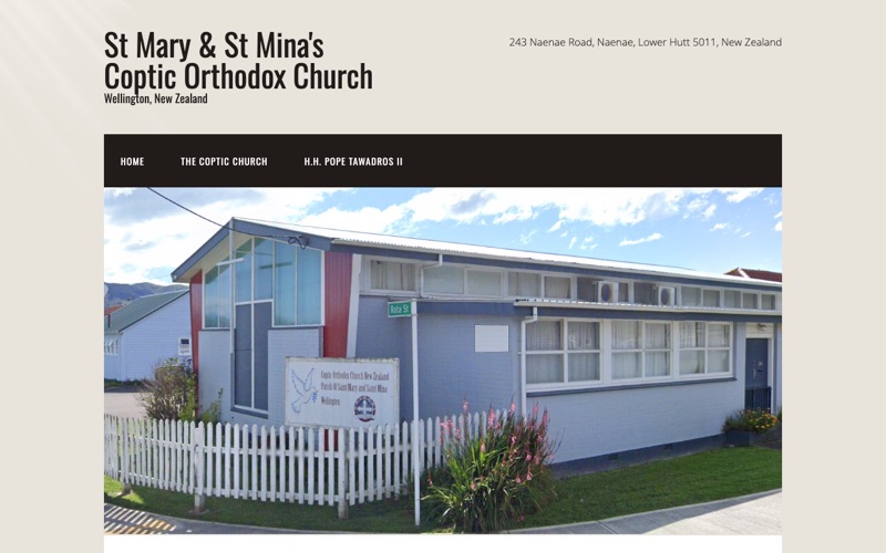 Screenshot of St Mary & St Mina's